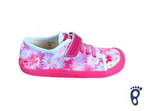 Koel4kids - Tenisky - Dix Textile Fuchsia Flowers