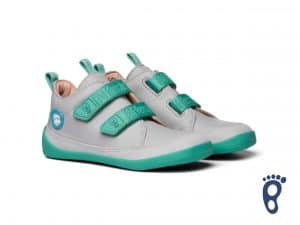 Affenzahn - Minimal Lowcut Leather - Dog - Grey/Green