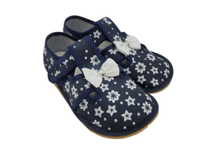 anatomic papuce detske barefoot flowers blue