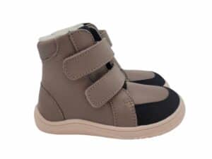 baby bare febo winter rosabrown asfaltico detske zimne topanky barefoot