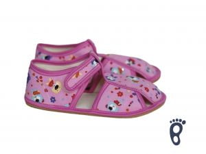 Baby Bare Shoes - Papučky - Pink Teddy