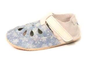 Baby Bare Shoes - Top Stitch - Snowflakes
