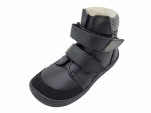 boty beda zimne topanky barefoot membrana detske kozene zateplene just black