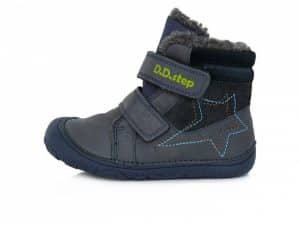 dd step zimne zimusne barefoot topanky royal blue pre deti