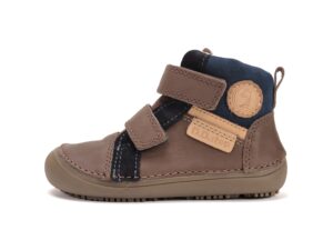 ddstep prechodne kozene detske topanky barefoot chocolate