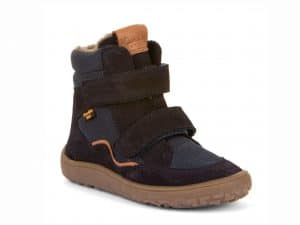 froddo barefoot tex membrana winter zimne zateplene dark blue topanky modre