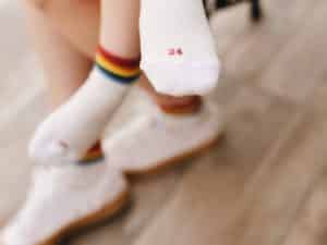 jeej design scandi rainbow ankle socks