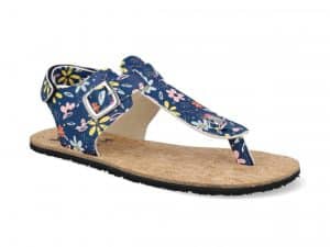 Koel4kids – Barefoot sandále - Abriana Print - Garden Blue