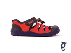 Koel4kids - Barefoot sandále - Madison Vegan - Red - Dospelí