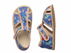 milash papucky detske barefoot textilne rachel robot
