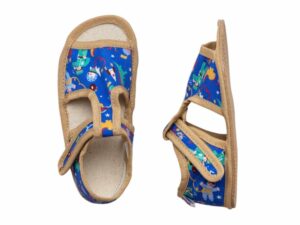 milash papucky detske barefoot textilne ross robot