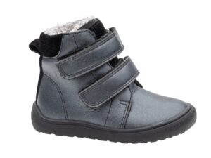 protetika barefoot topanky detske zimne zateplene kozene beka black