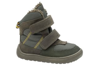 protetika barefoot topanky detske zimne zateplene leno khaki