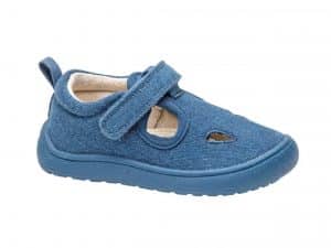 protetika barefoot papuce emes blue chlapcenske modre platenky textilne
