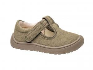 protetika barefoot kirby khaki chlapcenske papuce tenisky platenky textilne