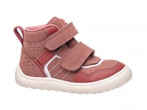 protetika barefoot prechodne topanky kozene tira old pink dievcenske