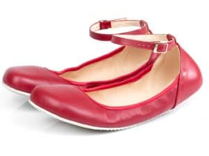 shapen damske barefoot balerinky cherry