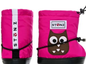 stonz booties owl fuchsia